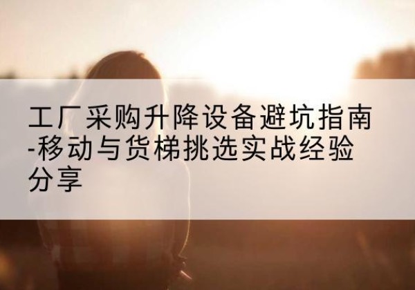 永清移动式升降机怎么选-工厂采购升降设备避坑指南-移动与货梯挑选实战经验分享